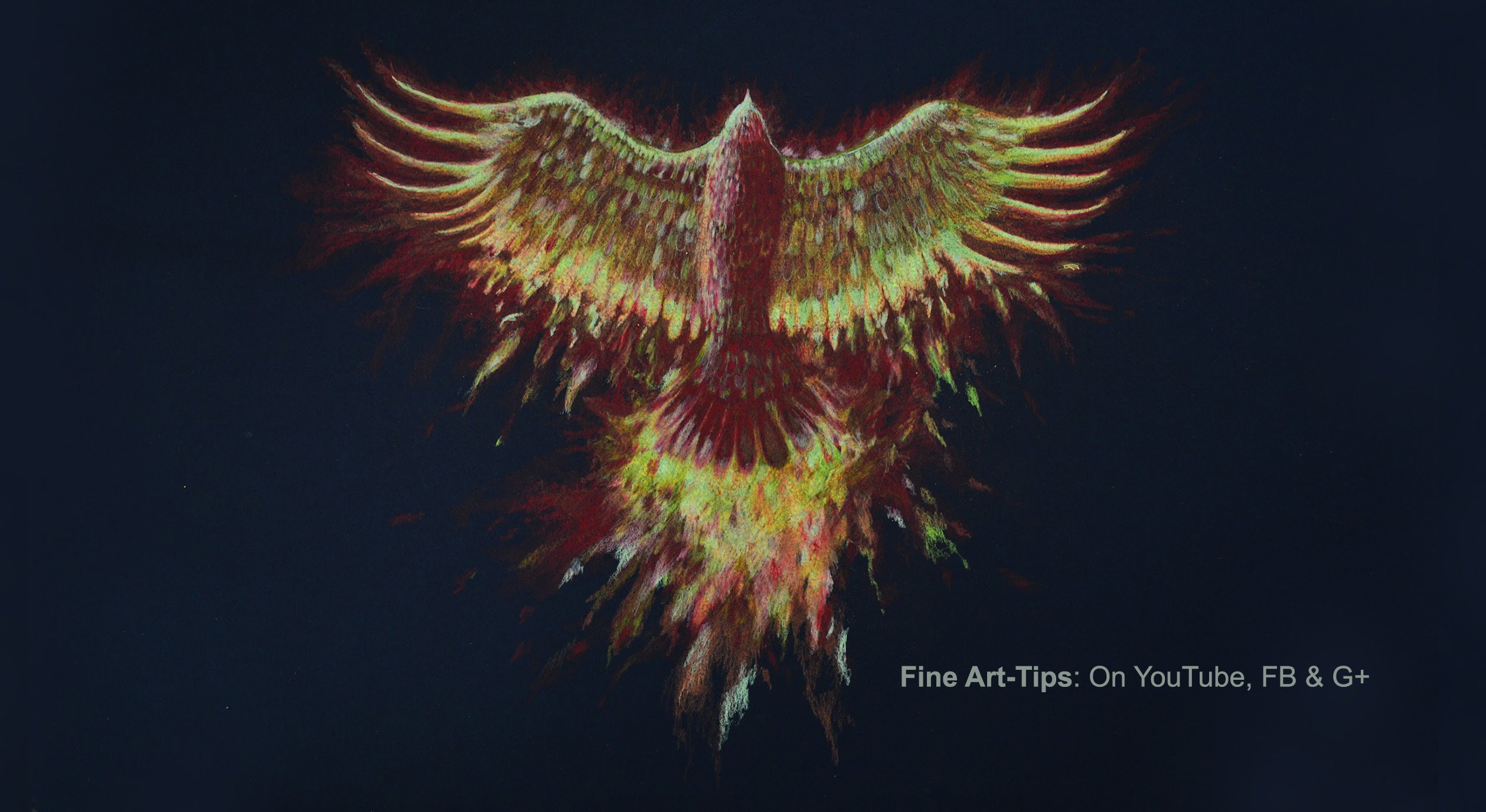 2517x1376 How To Draw A Phoenix Bird With Color Pencils