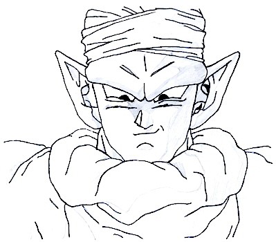 399x350 Dbz Piccolo Pencil Trace By Eazilyamuzedrocker