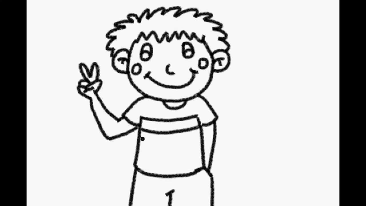 1280x720 Easy Drawing Of A Boy Easy Step Drawing A Naughty Boy