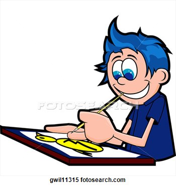 350x370 Side Profile Of A Boy Drawing Clipart Panda