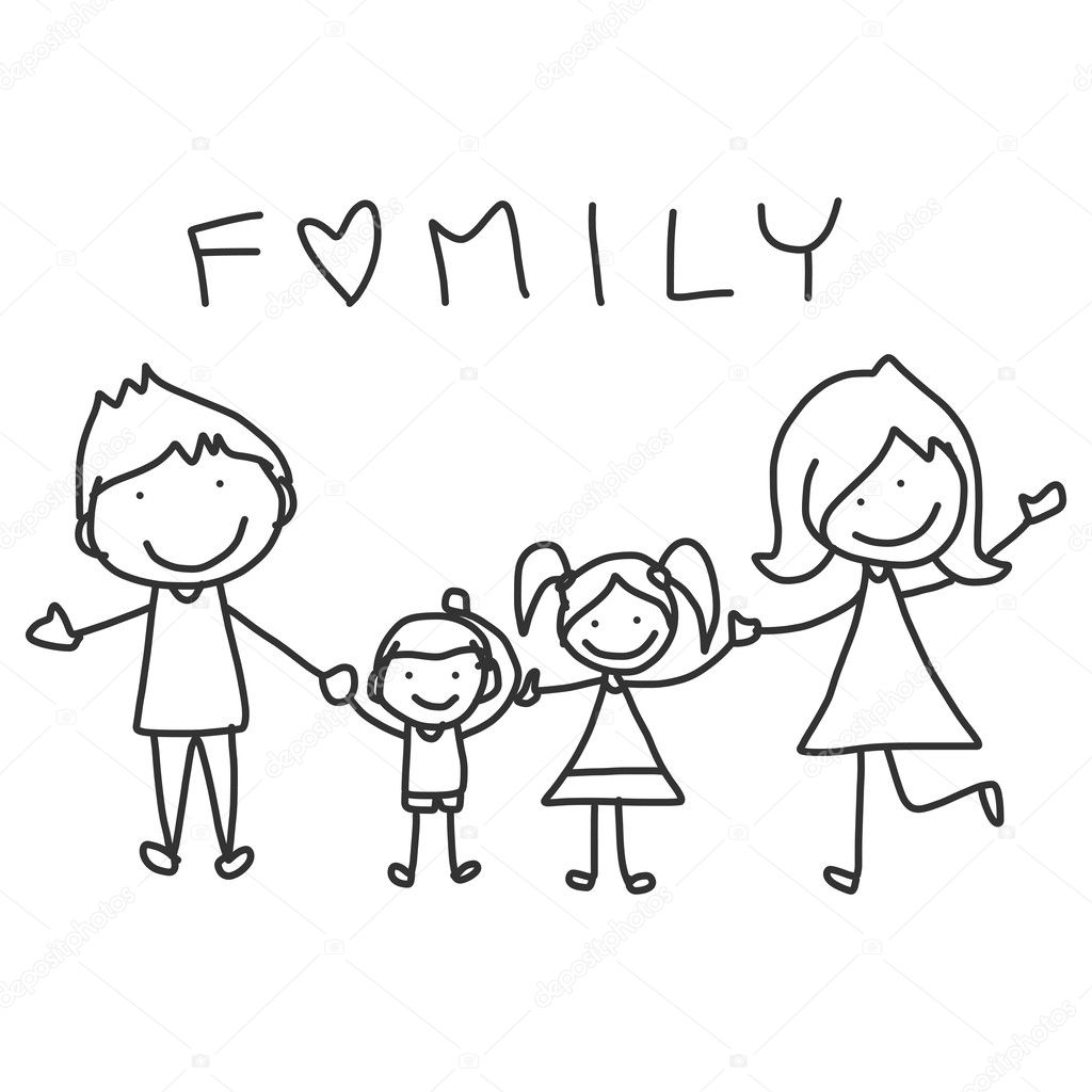 1024x1024 Pictures Cartoon Drawing Of A Family,