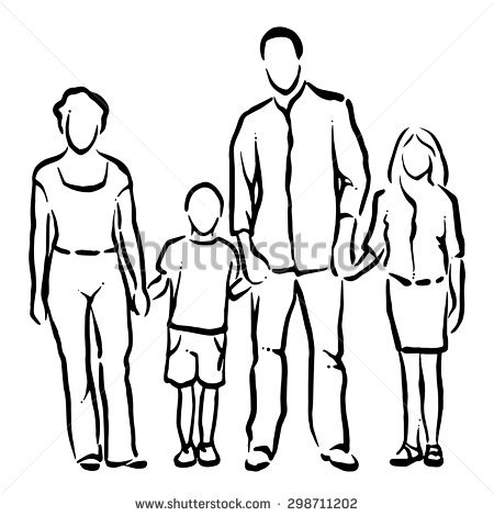 450x470 Pictures Easy Drawings Of A Family,