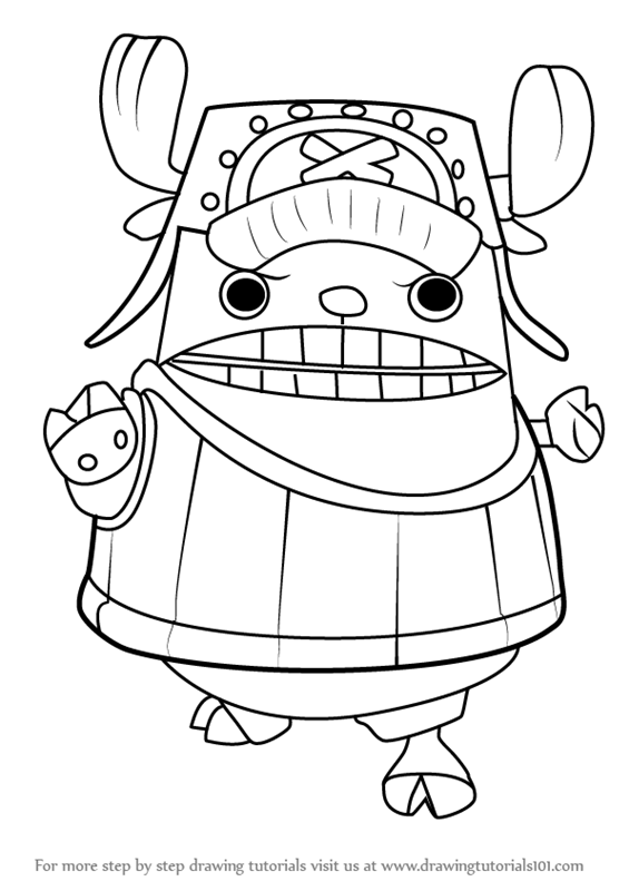 565x800 Learn How To Draw Chopper Kung Fu Point From One Piece (One Piece
