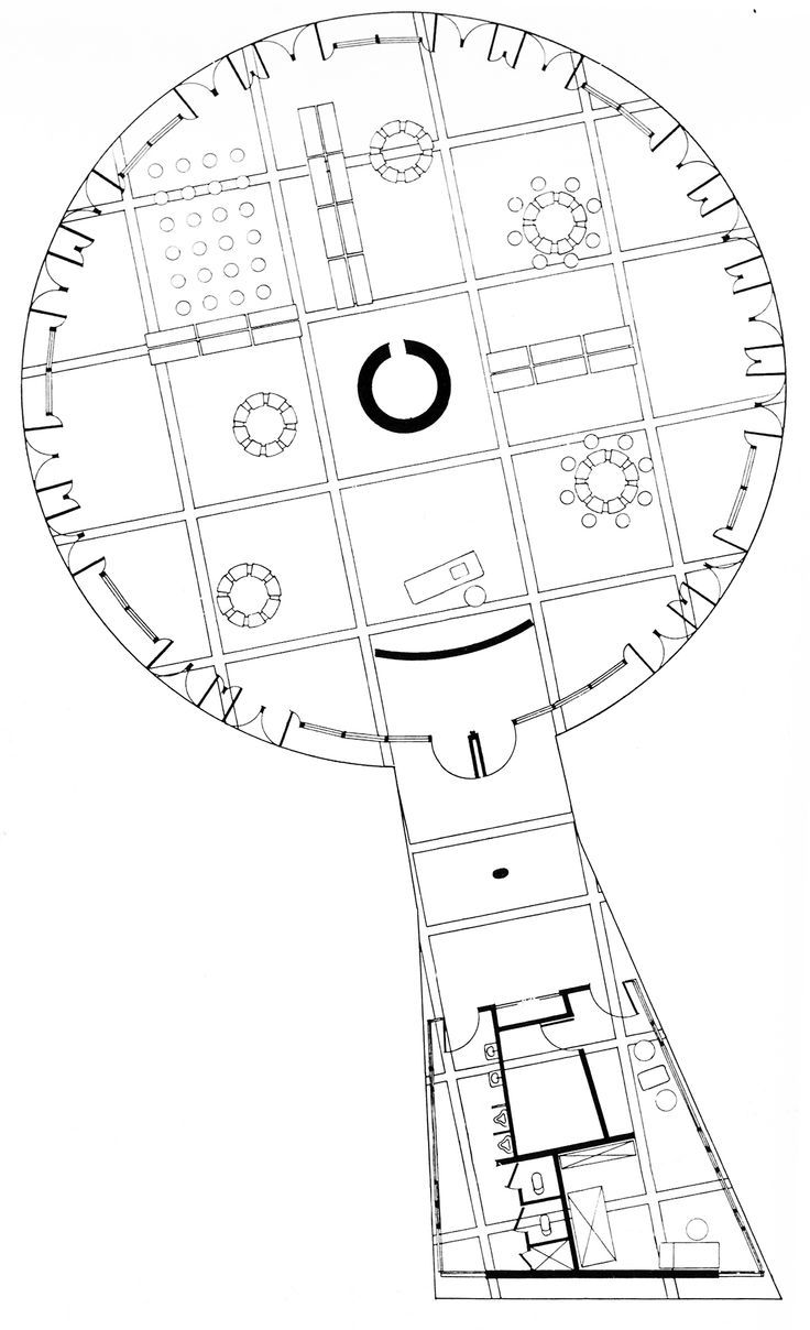 736x1208 Pier Luigi Nervi, Sports Palace, Plan, Rome, Italy, 1958 1960