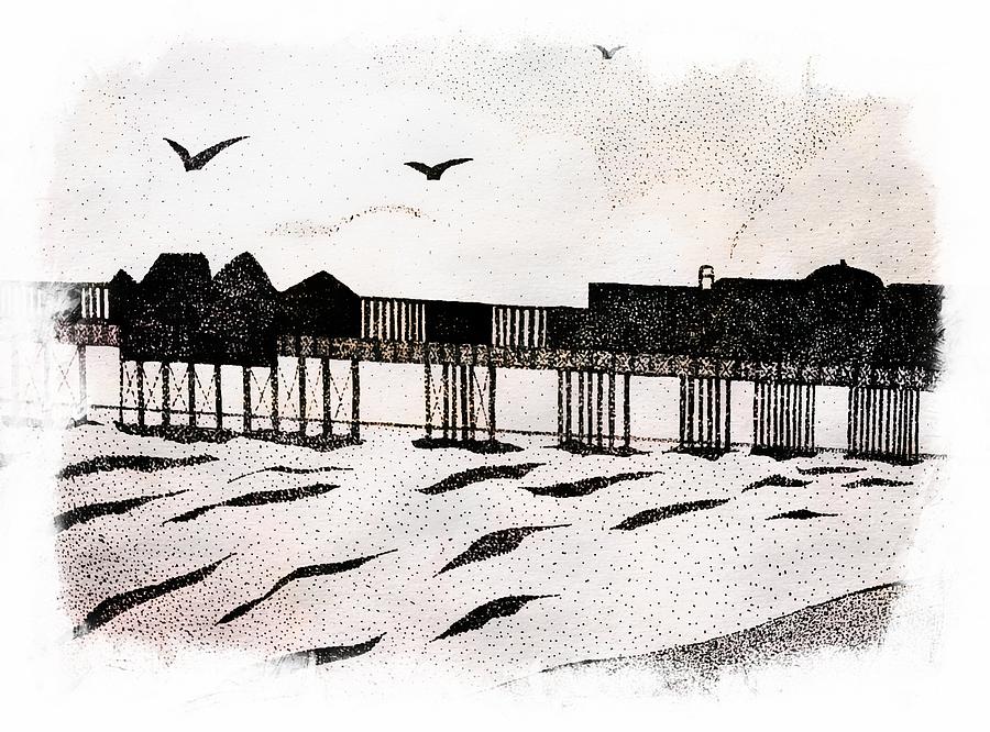 900x666 Brighton Pier Drawing By Dorothy Berry Lound