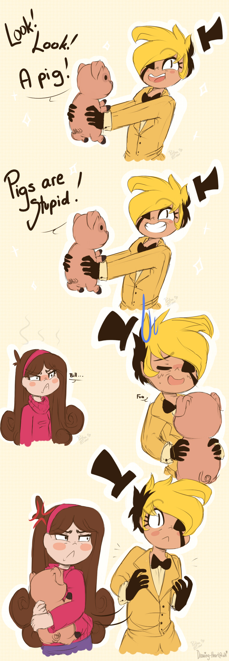 800x2300 Mabill Pig Problems By Drawing Heart