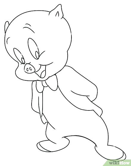 440x559 Outline Of A Pig Image Titled Outline Step 6 Flying Pigeon Outline