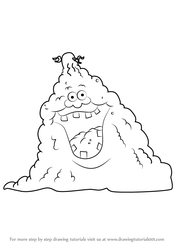 596x843 Learn How To Draw Dirt Pile From Uncle Grandpa (Uncle Grandpa