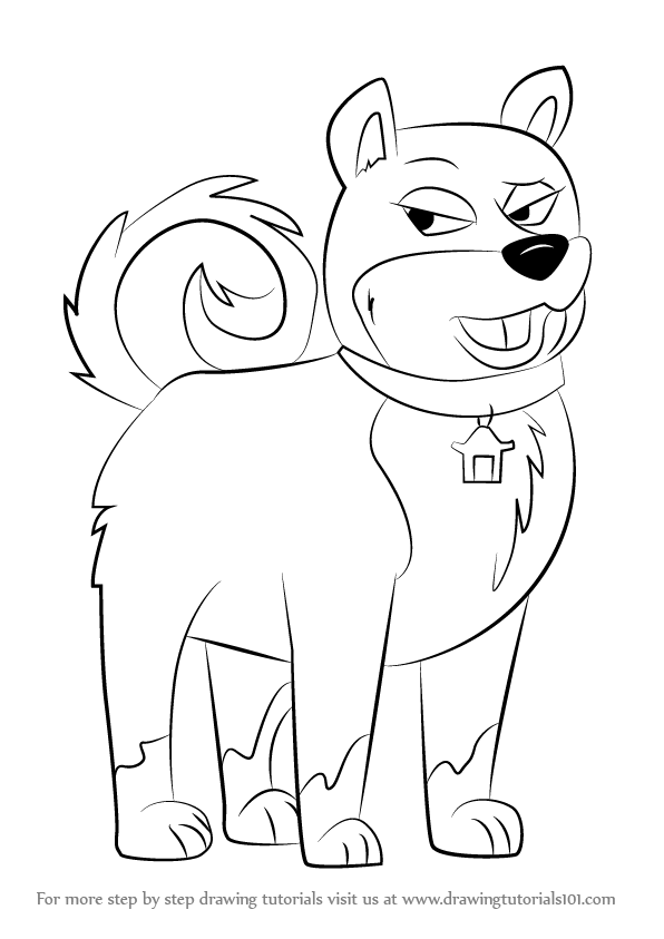 596x843 Learn How To Draw Agent Ping From Pound Puppies (Pound Puppies