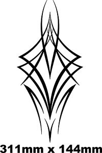 200x300 Pinstripe Decal Sticker Car Motorcycle Hot Rat Rod Vintage Retro