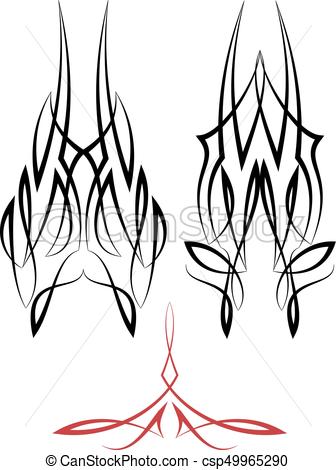 336x470 Pinstripe Graphics Vinyl Ready Vector Art Eps Vectors