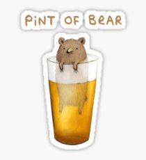 210x230 Pint Drawing Stickers Redbubble