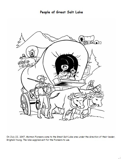 512x669 Fun In Great Salt Lake's Sun Pioneer Coloring Page