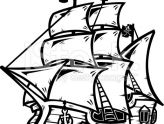 164x124 Unique Pirate Ship Clip Art Easy Pirate Ship Drawing