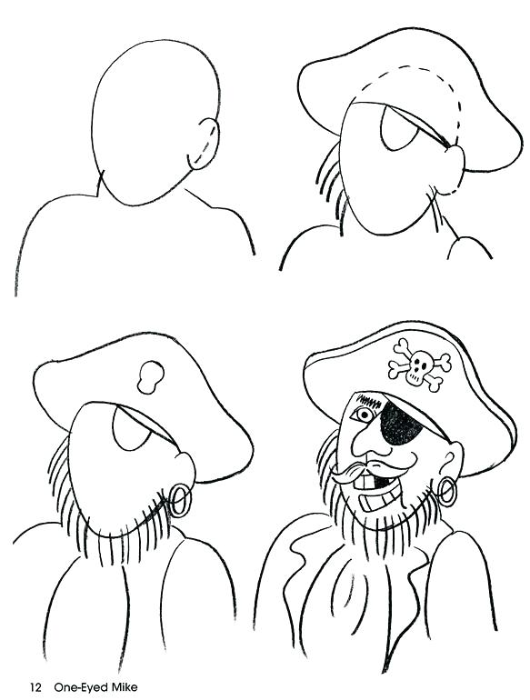 583x770 How To Draw A Pirate Also How To Draw A Pirate Ship And Pirate