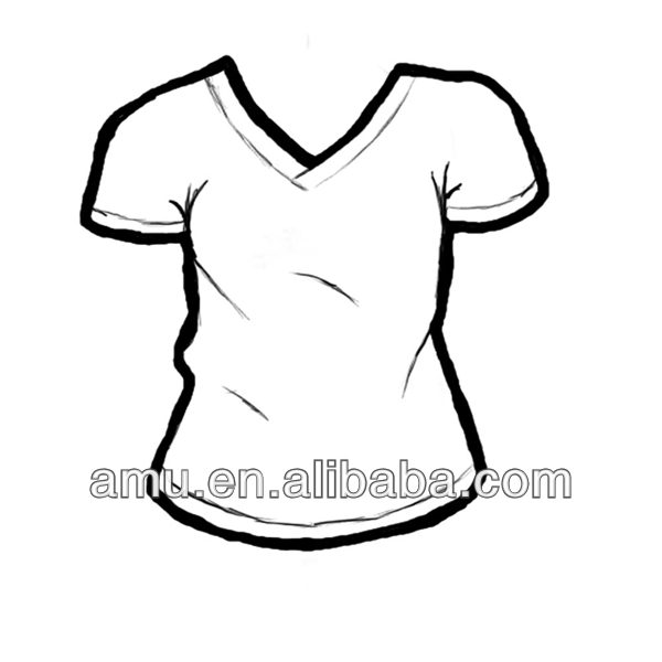 600x600 Ladies New Design Plain T Shirt For Printing Blank Designer