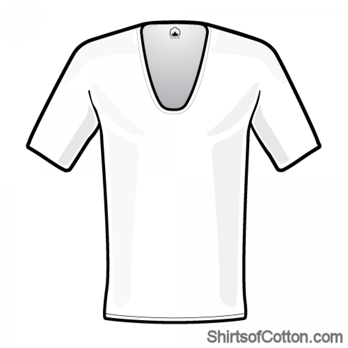 1200x1200 Perfect White Extra Deep V Neck T Shirt Shirtsofcotton