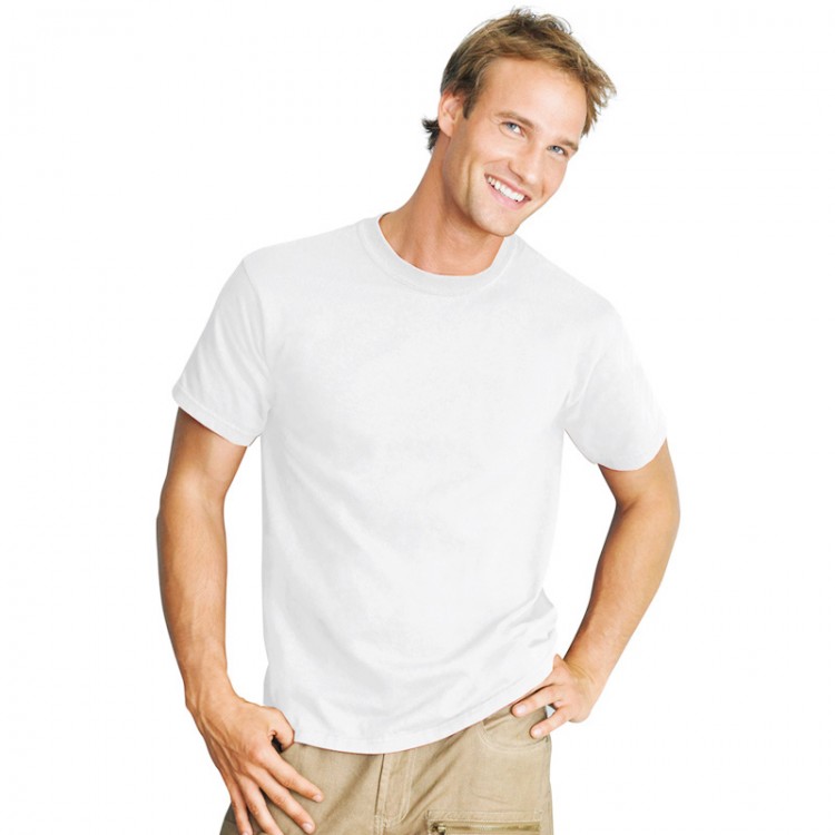 750x750 Plain White 100% Rich Cotton T Shirts