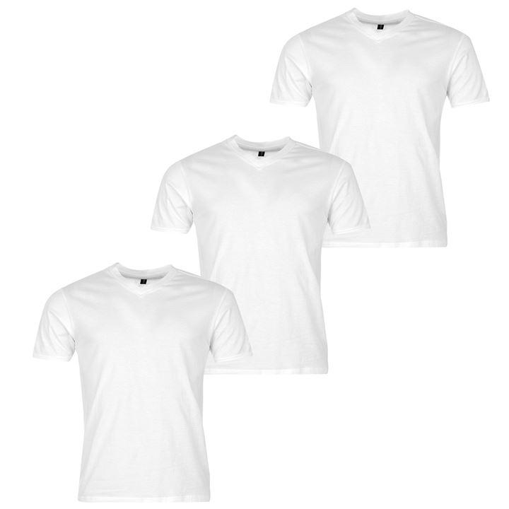 720x720 Donnay Donnay Three Pack V Neck T Shirt Mens Mens T Shirts