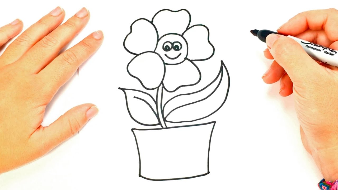 1280x720 How To Draw A Plant Plant Easy Draw Tutorial