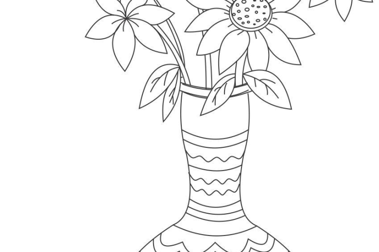 780x520 A Photo Of Pencil Sketches Beautiful Flower Pot Drawing, Pencil