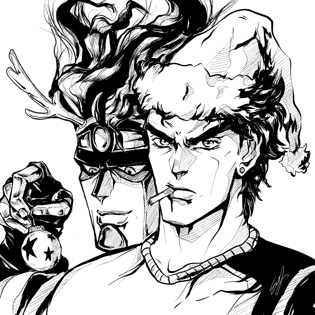 1280x1280 Stardust Man's Christmas Jojo's Bizarre Adventure Know Your Meme