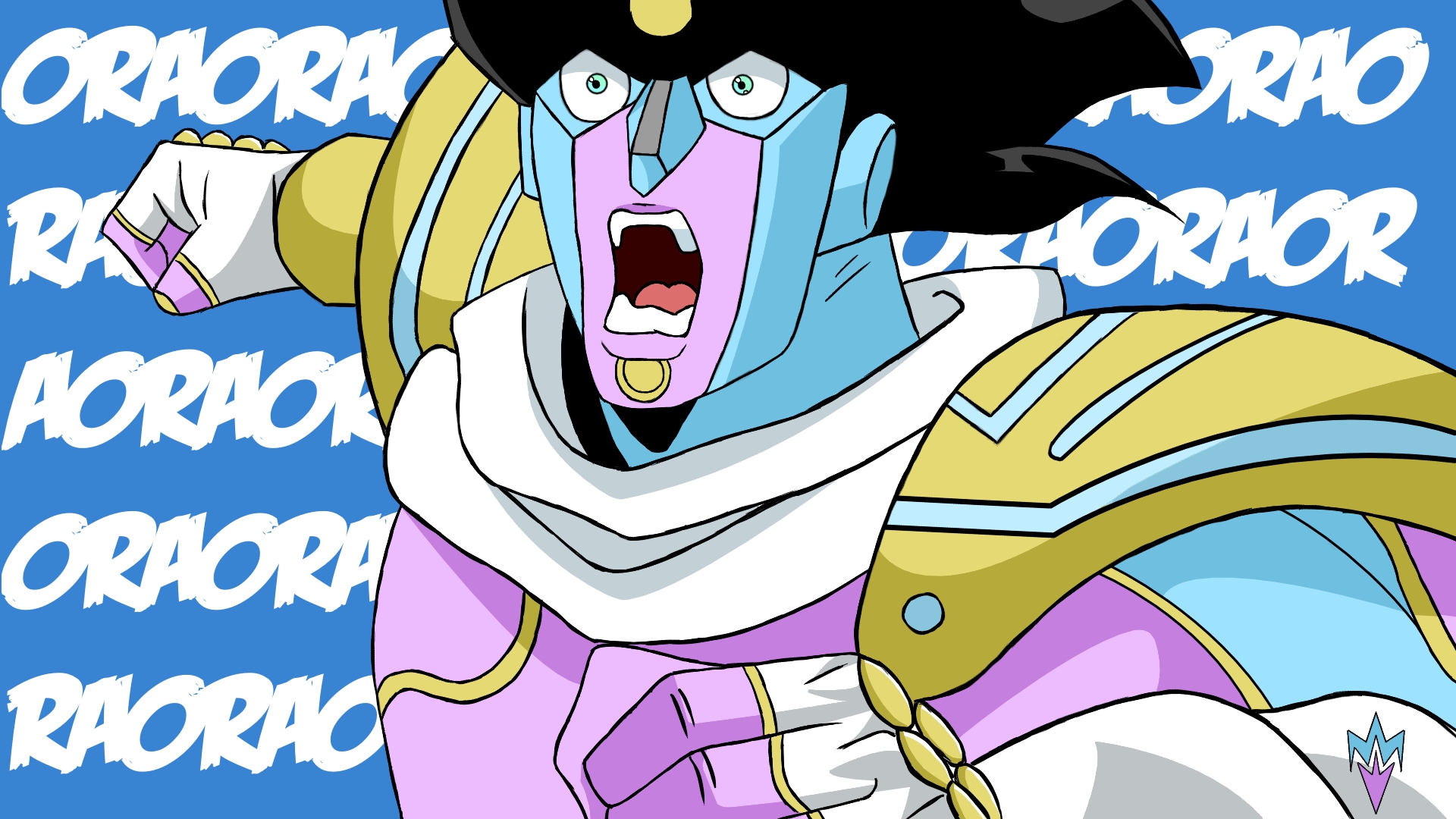 1920x1080 My First Star Platinum On My New Drawing Tablet. Stardustcrusaders