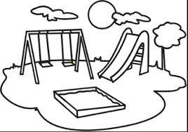 268x188 Playground Clip Art Black And White