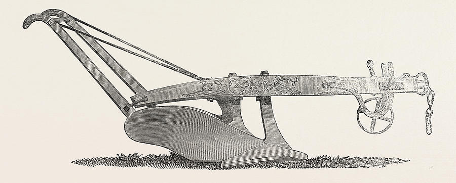 900x362 American Plough Drawing By English School