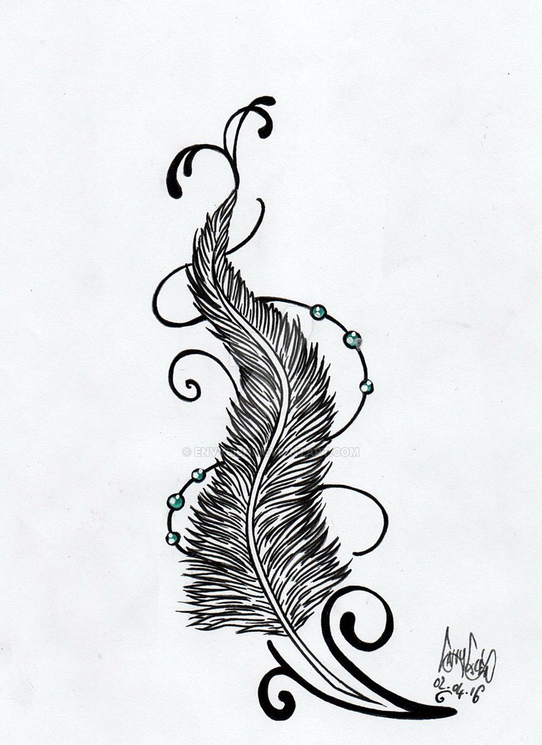 763x1048 Plume Tattoo By Envyeien