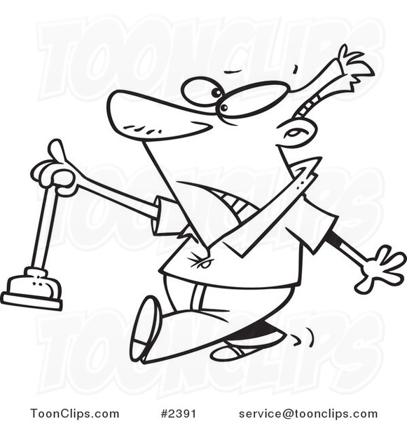 581x600 Cartoon Black And White Line Drawing Of A Guy Holding A Nasty