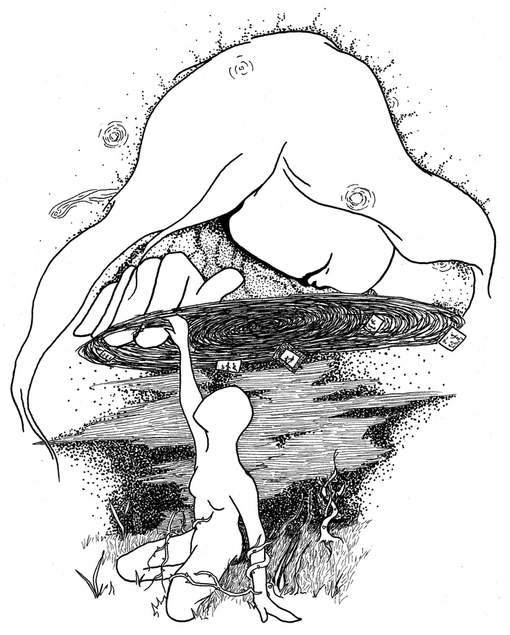 736x916 Original Ink Drawing For Poetry Book Now Using As Logo Mystic