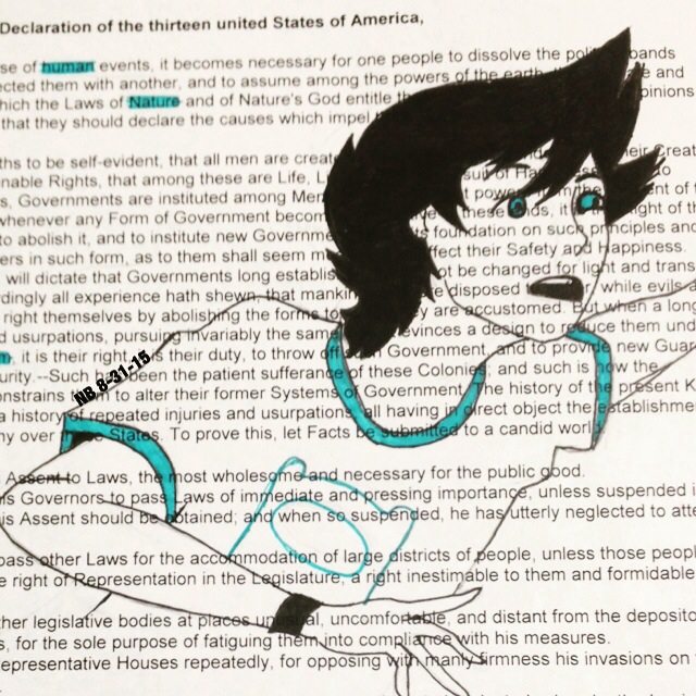 640x640 Blackout Poem Drawing By Toonimation