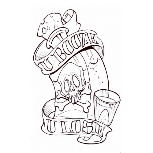 500x500 Rose Tattoo Designs Poison Skull Skull Tattoo Design, Art, Flash