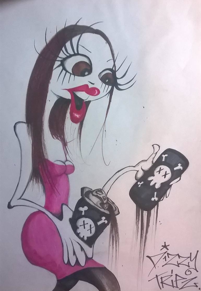 770x1114 Saatchi Art Modern Poison Drawing By Dizzy Tripz