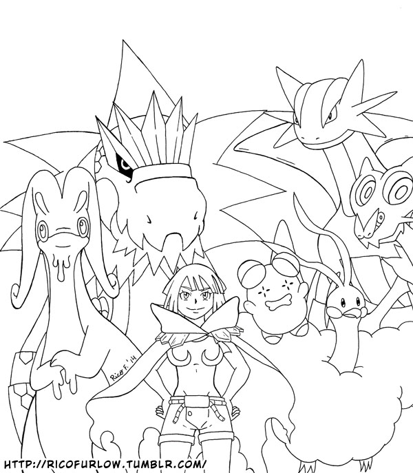 600x687 Zinnia And Her Pokemon Black And White By Harijizo