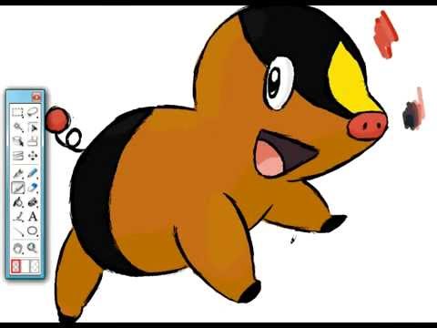 480x360 Tepigpokabu Speed Drawing Pokemon Black And White Fire Starter