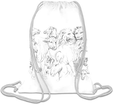 395x366 Rennessaince Drawing Custom Printed Drawstring Sack 100% Soft
