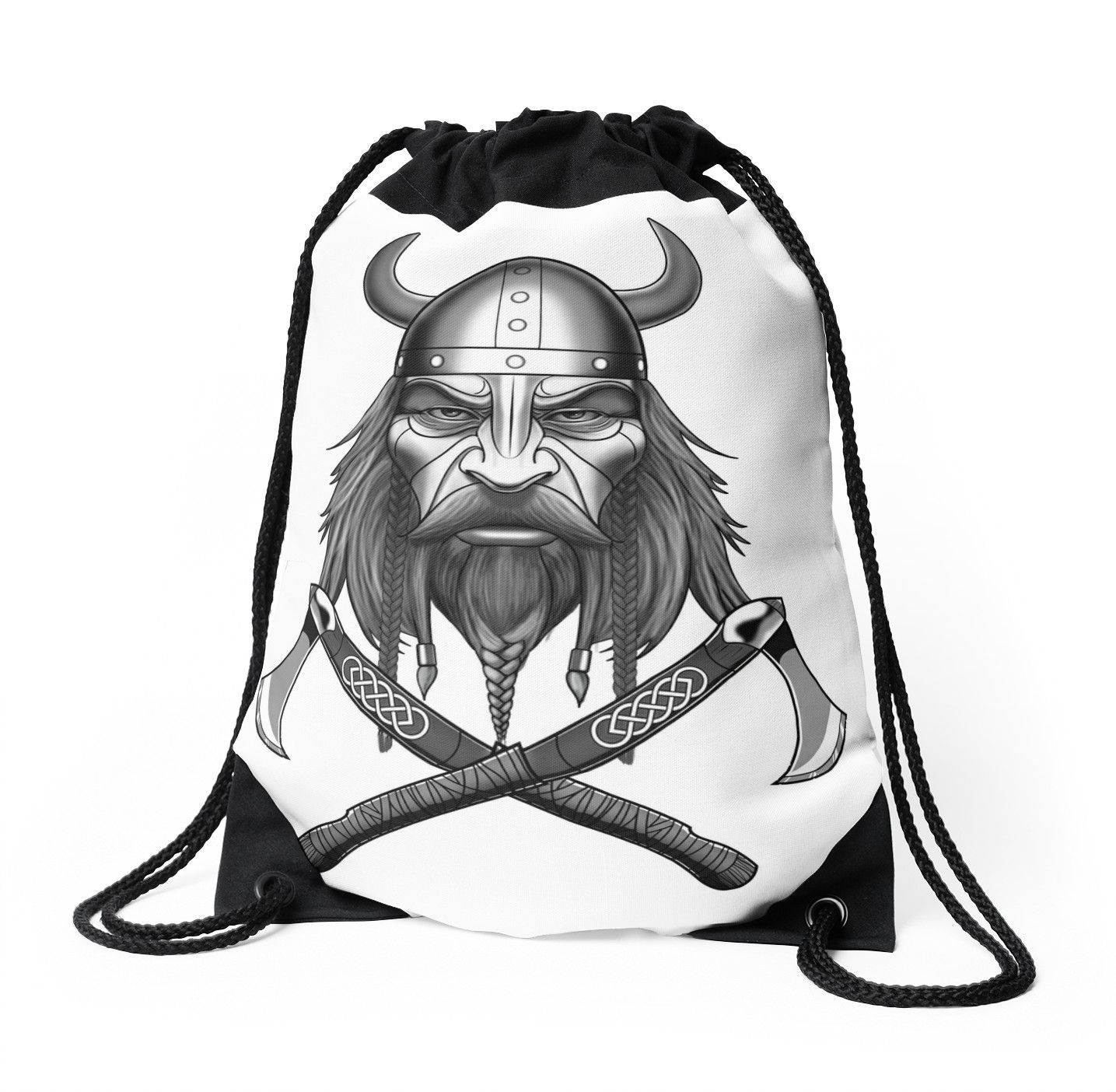 1435x1404 Viking Warrior Draw String Bag