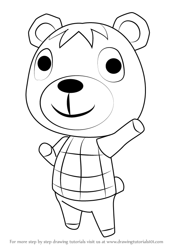 596x843 Learn How To Draw Poncho From Animal Crossing (Animal Crossing