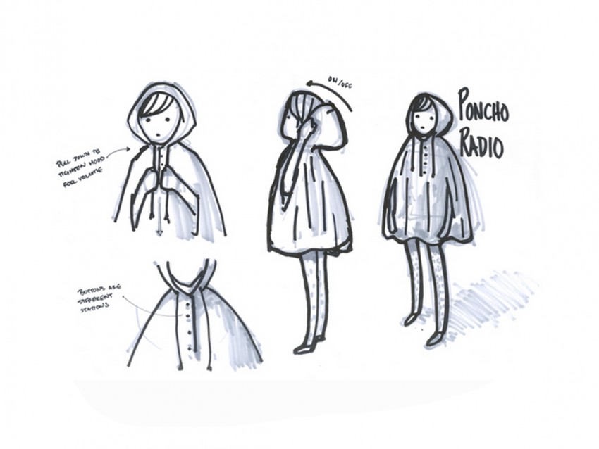 850x638 Rain Poncho Makes Tunes