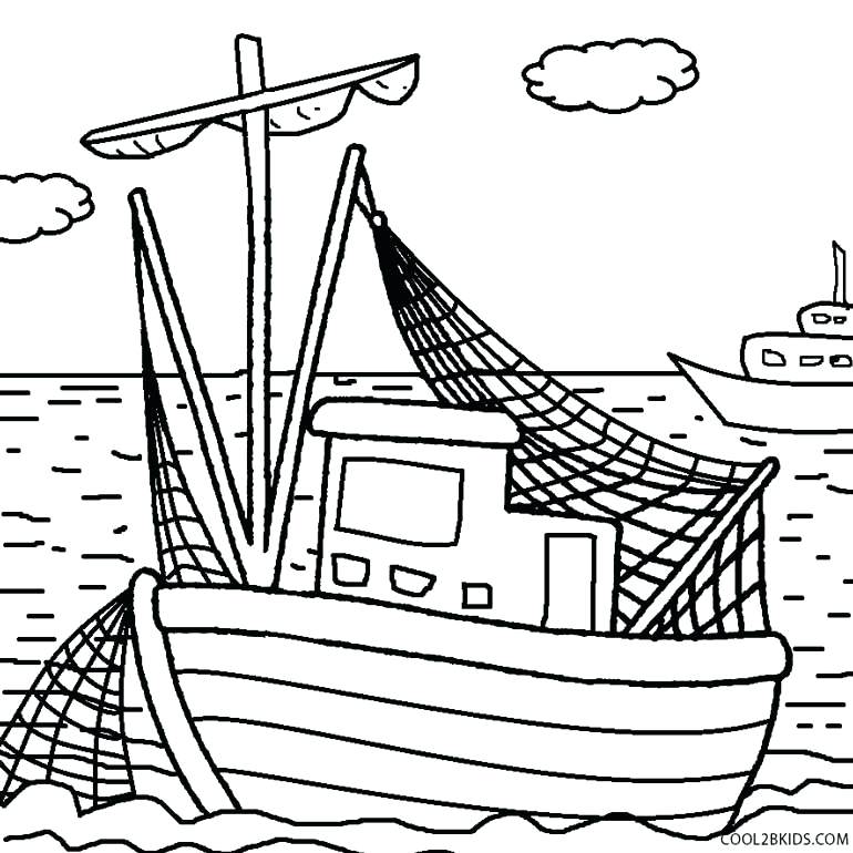 770x770 Printable Boat Coloring Pages For Kids Boat Coloring Printable