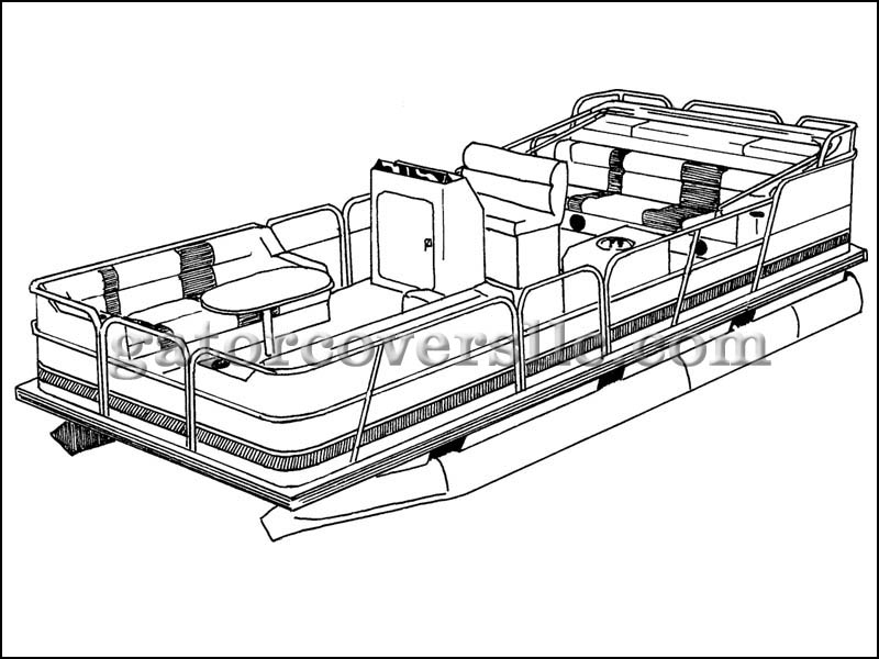 800x600 Boat Cover For 20ft 6in Pontoon W Fully Enclosed Deck