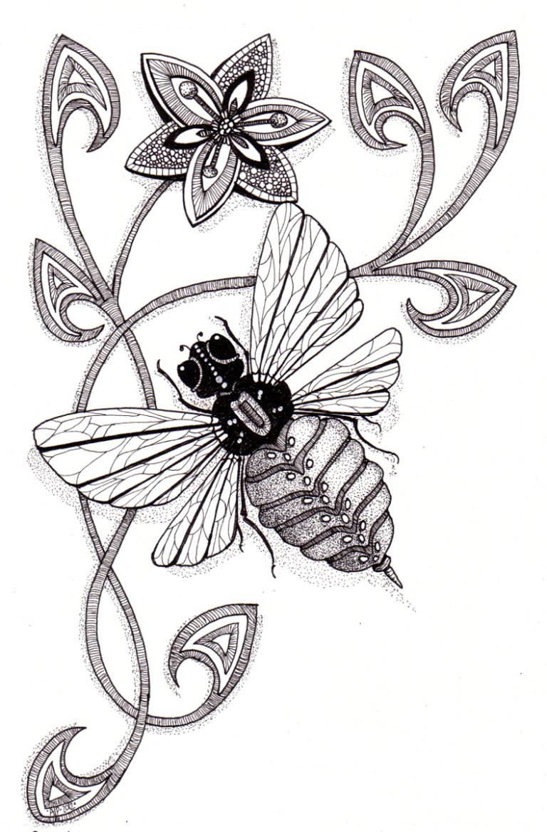 768x1168 Bee Natural Angela Porter 2012 Coloring Bees