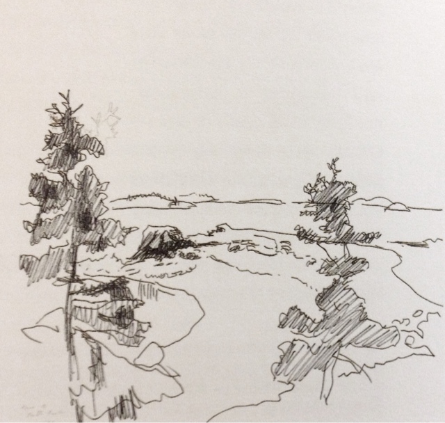 640x608 Don Mangus' It Only Hurts When I Smirk. Fairfield Porter Drawings