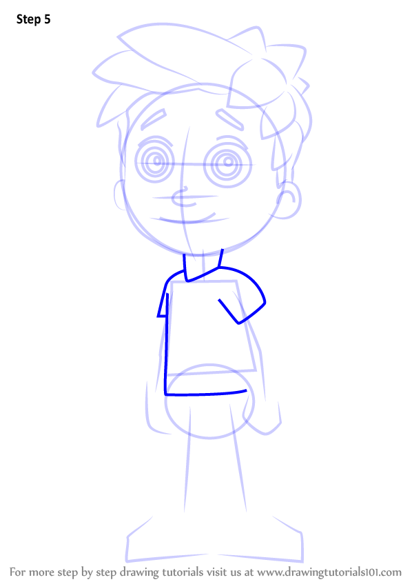 598x844 Learn How To Draw Alex Porter From Paw Patrol (Paw Patrol) Step By