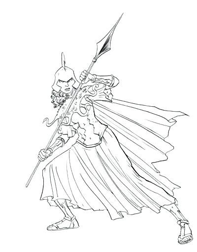 400x510 How To Draw Greek Gods And How To Draw Poseidon The Greek God Step