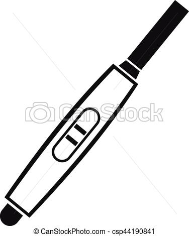 376x470 Pregnancy Test With Positive Pregnant Icon. Simple Eps Vector