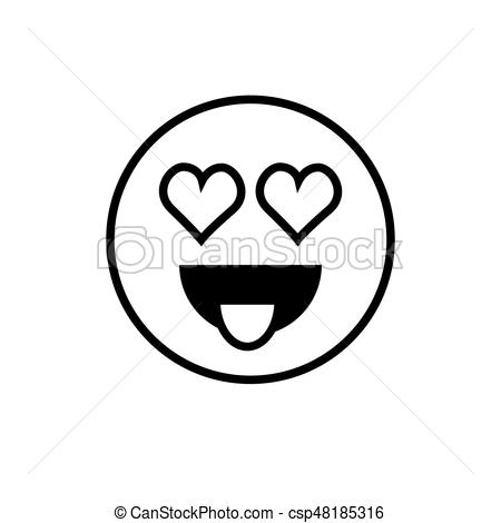 450x470 Smiling Cartoon Face Positive People Emotion Icon Vector Clip