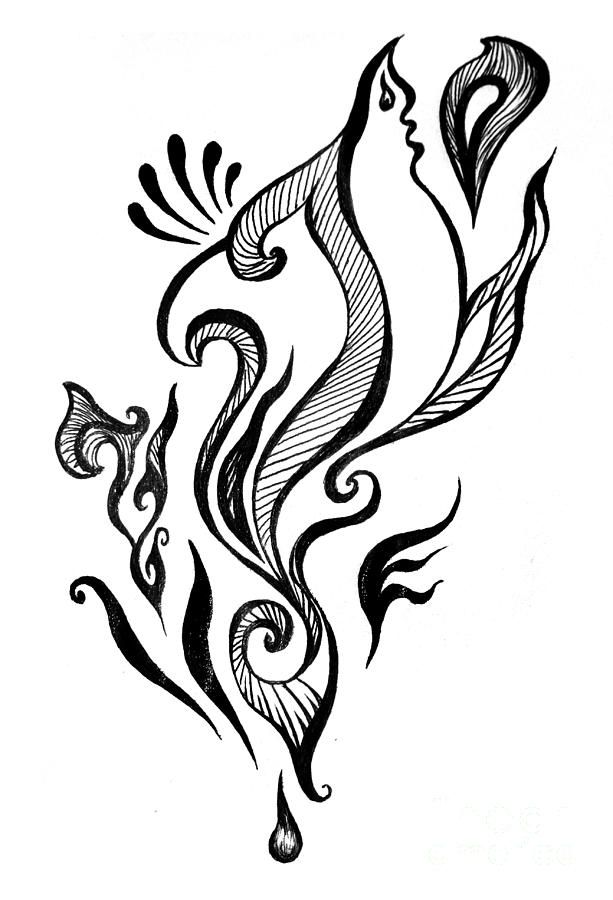 613x900 Drops Of Positive Energy Abstract Drawing By Sofia Metal Queen